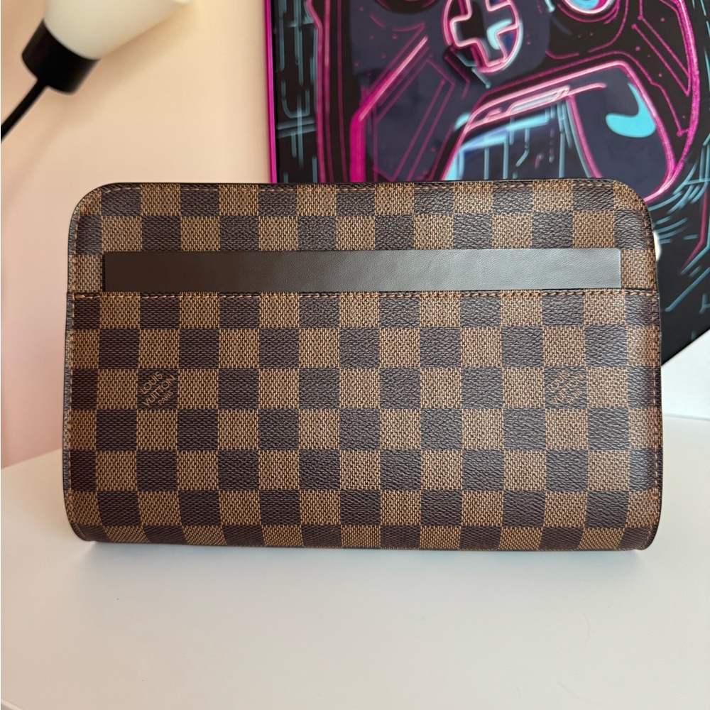 Louis Vuitton Damier Ebene Saint Louis Clutch